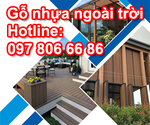 tấm gỗ nhựa ngoài trời