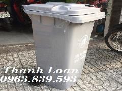 Địa chỉ phân phối thùng rác 120l màu xám rẻ Bình Dương / 0963.839.593 Ms.Loan
