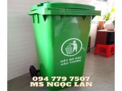 Cung cấp thùng rác 120l giá rẻ bền đẹp lh 094 7797 507