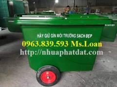 Xe đẩy rác 660L Composite, xe rác công cộng giá tốt. 0963.839.593 Ms.Loan