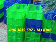 Bán sóng nhựa hở, sọt nhựa, rổ nhựa đựng hàng chất lượng - 096 3839 597 Ms Kính