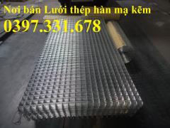 Lưới thép hàn mạ kẽm phi 5;  Lưới thép hàn ô vuông