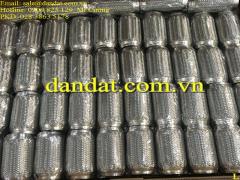 Ống xả mềm bọc lưới inox, bô chống rung inox cho động cơ