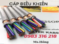 Cáp điều khiển có lưới chống nhiễu và không có lưới chống nhiễu.