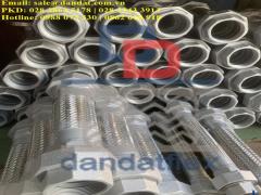 Khớp nối mềm inox rắc co ren, ống mềm inox chịu nhiệt