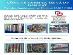 Khớp nối giãn nở nhiệt inox, khớp nối chống rung inox