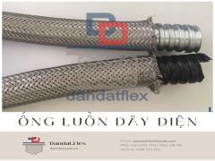 Ống ruột gà lõi thép bọc nhựa, ống luồn dây điện bọc inox 304