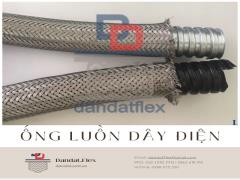 Ống ruột gà lõi thép bọc nhựa, ống luồn dây điện bọc inox 304