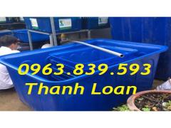 Cung cấp thùng nhựa chữ nhật 750L nuôi cá giá sỉ toàn quốc. 0963.839.593 ms.loan