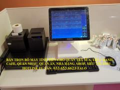 Bán máy tính tiền pos cho quán trà sữa tại Cà Mau, Bạc Liêu