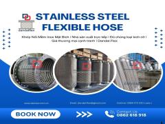 Khớp nối mềm inox chống rung nối bích - nối ren chính hãng