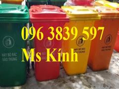 Thùng rác nhựa 240 lít giá rẻ - 096 3839 597 Ms Kính