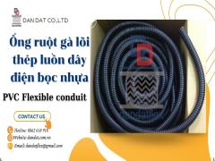 Ống ruột gà lõi thép luồn dây điện bọc nhựa - bọc lưới inox 304