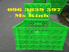 Sóng nhựa hở 8 bánh xe đựng hàng hóa may mặc giá rẻ - 096 3839 597 Ms Kính