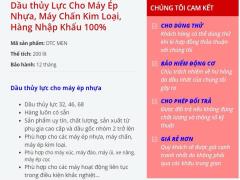 Nhớt 10 - Dầu thủy lực dùng cho Máy Ép Nhựa, Máy Chấn Kim Loại tại TPHCM.