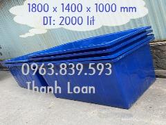 Thùng nuôi cá cảnh ngoài trời 1000L 2000L 3000L./ Lh 0963.839.593 Ms.Loan