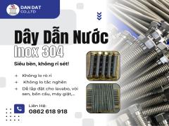 Dây Dẫn Nước Inox, Dây Dẫn Nước Inox Chịu Nhiệt, Dây Cấp Nước Bình Nóng Lạnh, Dây Cấp Nước Inox 304
