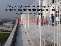 Hàng rào mạ kẽm sơn tĩnh điện phi 5; phi 6 sản xuất theo yêu cầu