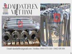 Khớp nối mềm chống rung mặt bích, khớp nối ống mềm inox