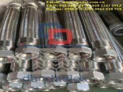Khớp nối mềm inox rắc co ren, ống mềm inox chịu nhiệt