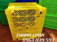 Sọt nhựa lớn đựng quần áo may mặc, rổ nhựa, sóng nhựa có bánh xe / 0963.839.593 Ms.Loan