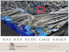 Dây dẫn nước mềm máy nóng lạnh inox 304 phi 21, ống dẫn nước