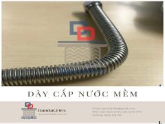 Dây cấp nước dạng lò xo dài 30, 40, 60cm dùng cho bình nóng lạnh, vòi chậu