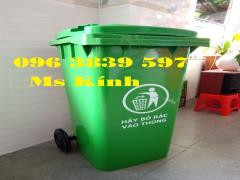 Thùng rác nhựa 120 lít, thùng rác công cộng chất lượng giá sỉ - 096 3839 597 Ms Kính