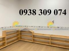 Kệ gỗ mầm non Montessori kệ gỗ mầm non nhiều mẫu chất lượng cao