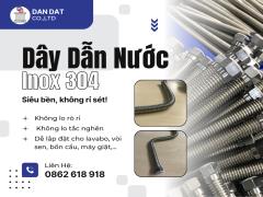Dây Dẫn Nước Inox, Dây Dẫn Nước Inox Chịu Nhiệt, Dây Cấp Nước Bình Nóng Lạnh, Dây Cấp Nước Inox 304