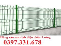 Hàng rào mạ kẽm sơn tĩnh điện phi 5; phi 6 sản xuất theo yêu cầu