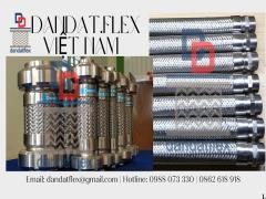 Khớp nối mềm nối ren, ống mềm inox chịu nhiệt