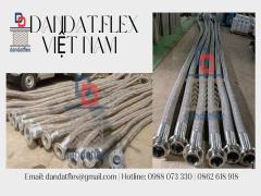 Khớp nối mềm chống rung mặt bích, khớp nối ống mềm inox