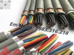 Cáp điều khiển có lưới chống nhiễu và không có lưới chống nhiễu.