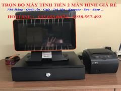 Máy tính tiền 2 màn hình cho quán Trà Chanh tại TpHCM