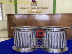 Khớp nối mềm inox nối bích, khớp nối giãn nở nhiệt inox