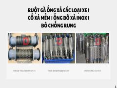 Cổ xả mềm ô tô, Pô nhún ô tô, Bô chống rung inox, Khớp nối inox