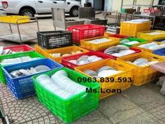 Sóng hở 3T9 dùng đựng hàng, trái cây, nông sản - sóng nhựa cao 39 cm / 0963 839 593 Ms.Loan