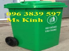 Thùng rác nhựa 240 lít giá rẻ - 096 3839 597 Ms Kính